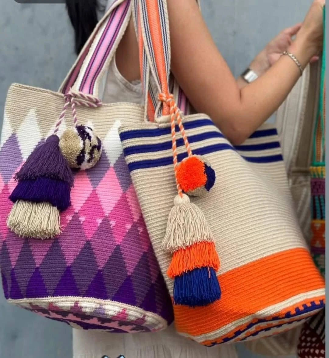 Handmade Trico Knitted Women Bag